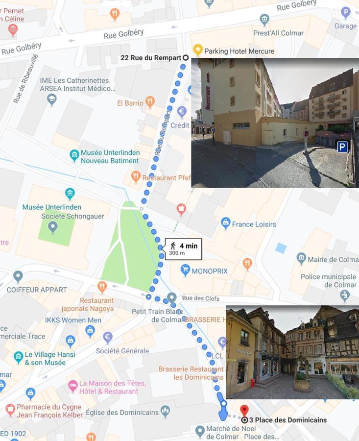 Sous Les Tilleuls Parking Hypercentre 4-6 Personnes Colmar Exterior foto